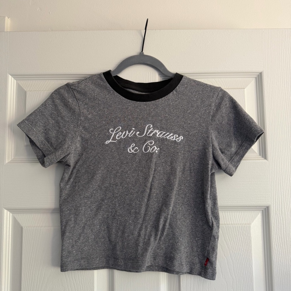 Levi's Women’s Gray Logo Ringer Tee